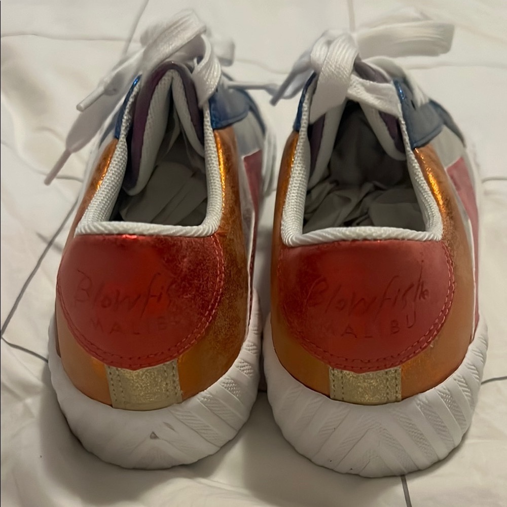 Blowfish Blue, Pink, Purple and Orange Sneakers with Chunky Sole - Picture 2 of 5